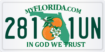 FL license plate 2811UN
