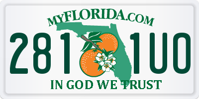 FL license plate 2811UO