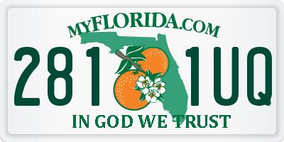 FL license plate 2811UQ