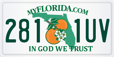 FL license plate 2811UV