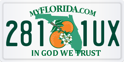 FL license plate 2811UX