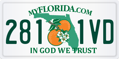 FL license plate 2811VD