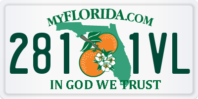 FL license plate 2811VL