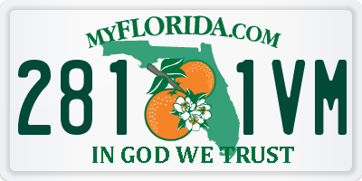 FL license plate 2811VM