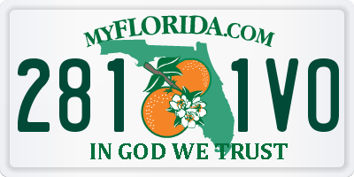 FL license plate 2811VO