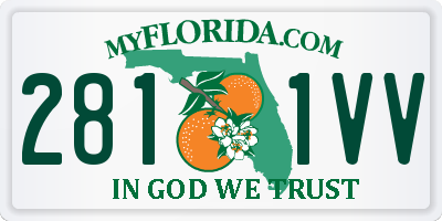 FL license plate 2811VV