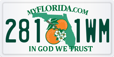 FL license plate 2811WM