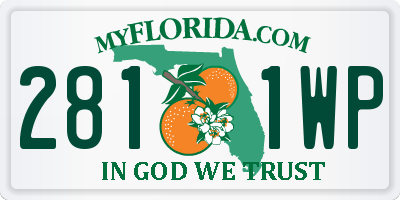 FL license plate 2811WP