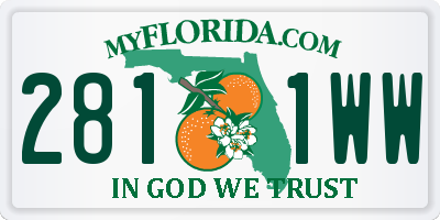 FL license plate 2811WW