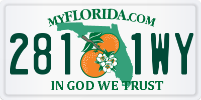 FL license plate 2811WY