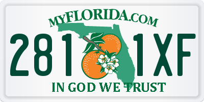 FL license plate 2811XF