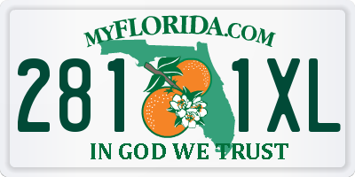 FL license plate 2811XL