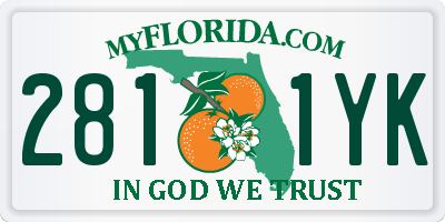 FL license plate 2811YK