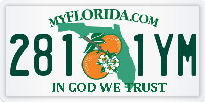 FL license plate 2811YM