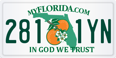 FL license plate 2811YN