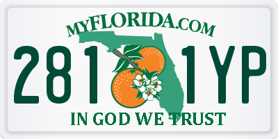 FL license plate 2811YP