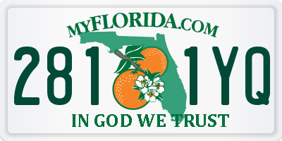 FL license plate 2811YQ