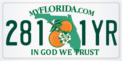 FL license plate 2811YR
