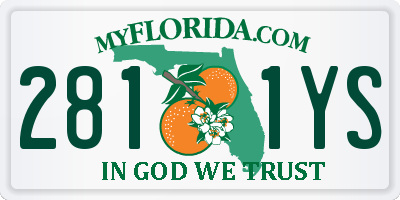 FL license plate 2811YS