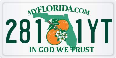 FL license plate 2811YT