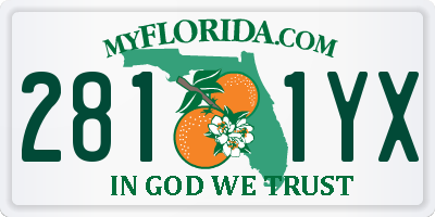 FL license plate 2811YX