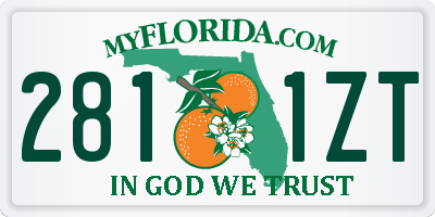FL license plate 2811ZT
