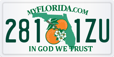 FL license plate 2811ZU
