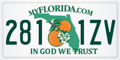 FL license plate 2811ZV