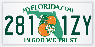 FL license plate 2811ZY
