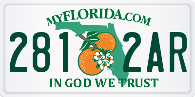 FL license plate 2812AR