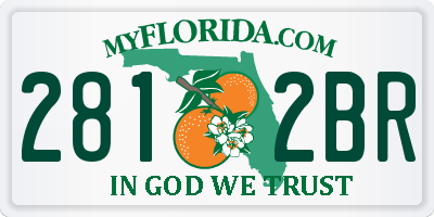 FL license plate 2812BR
