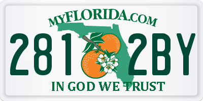 FL license plate 2812BY