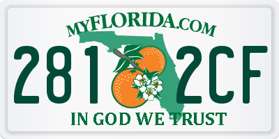 FL license plate 2812CF