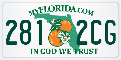 FL license plate 2812CG