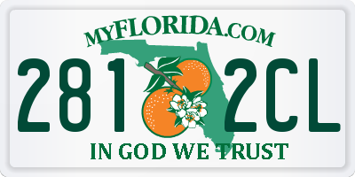 FL license plate 2812CL