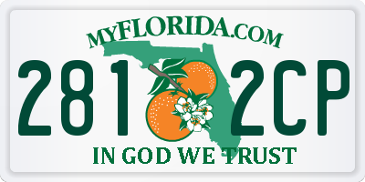 FL license plate 2812CP