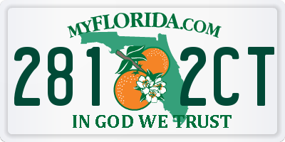 FL license plate 2812CT