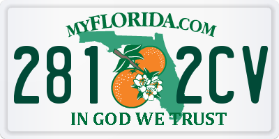 FL license plate 2812CV