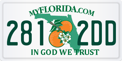 FL license plate 2812DD