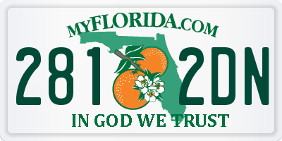 FL license plate 2812DN