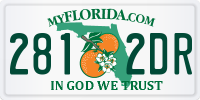 FL license plate 2812DR