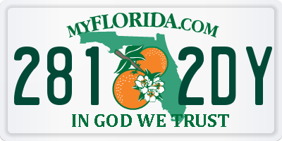 FL license plate 2812DY