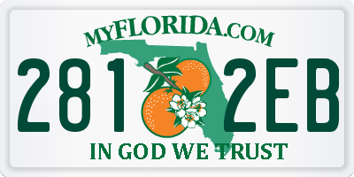 FL license plate 2812EB