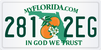 FL license plate 2812EG