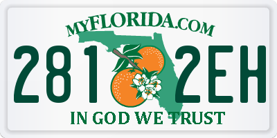 FL license plate 2812EH