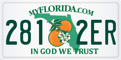 FL license plate 2812ER