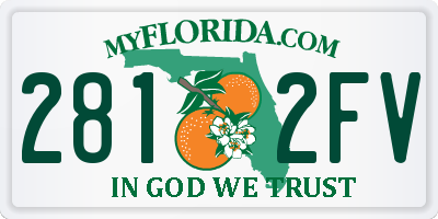 FL license plate 2812FV