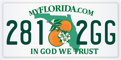 FL license plate 2812GG