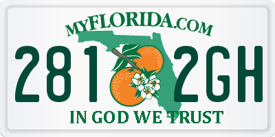 FL license plate 2812GH