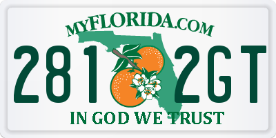 FL license plate 2812GT